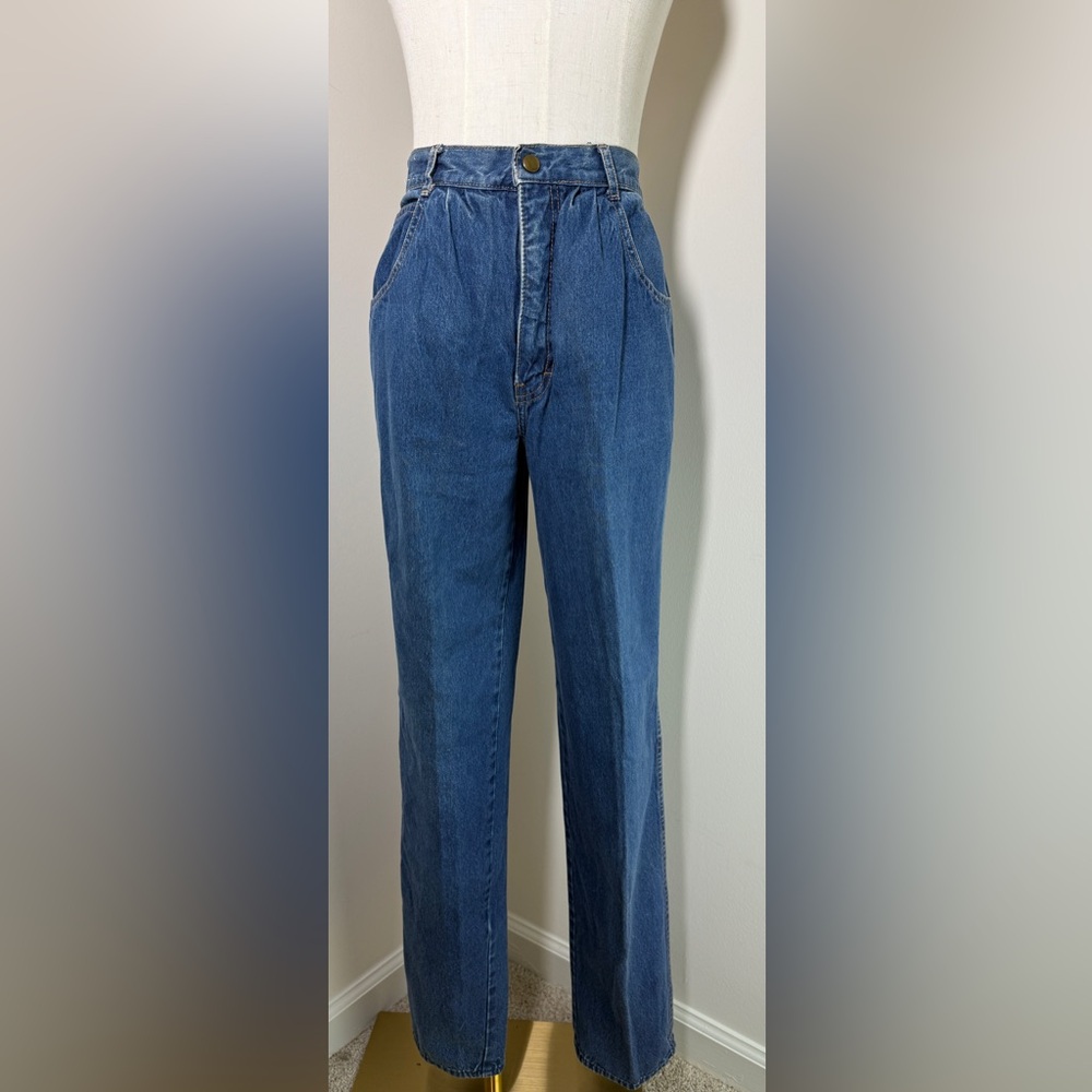 VINTAGE 80s BRITTANIA pleated Mom JEANS